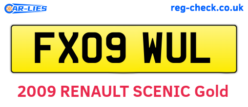 FX09WUL are the vehicle registration plates.