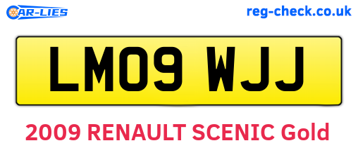 LM09WJJ are the vehicle registration plates.