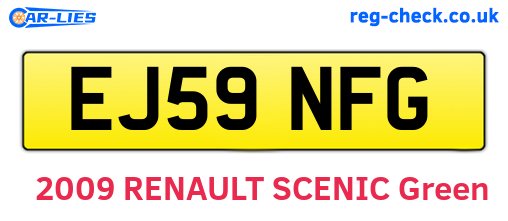 EJ59NFG are the vehicle registration plates.