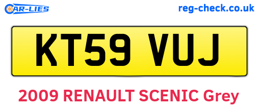 KT59VUJ are the vehicle registration plates.