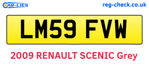LM59FVW are the vehicle registration plates.