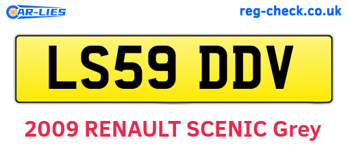 LS59DDV are the vehicle registration plates.