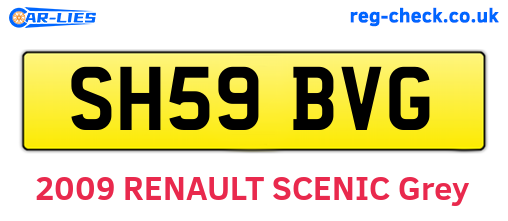 SH59BVG are the vehicle registration plates.