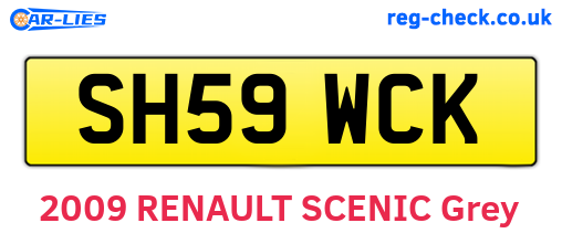 SH59WCK are the vehicle registration plates.