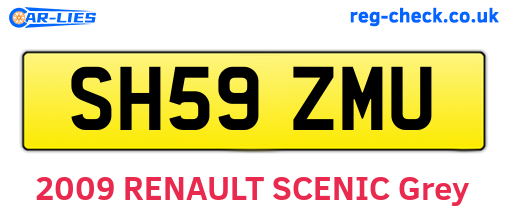 SH59ZMU are the vehicle registration plates.