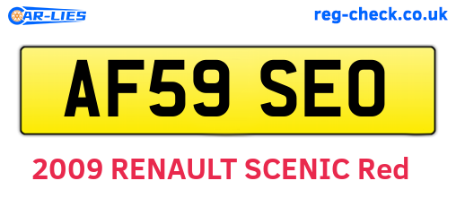AF59SEO are the vehicle registration plates.
