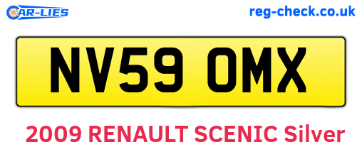 NV59OMX are the vehicle registration plates.
