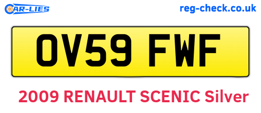 OV59FWF are the vehicle registration plates.