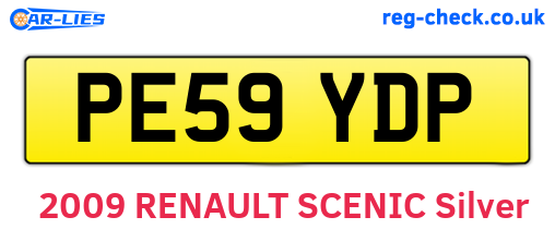 PE59YDP are the vehicle registration plates.