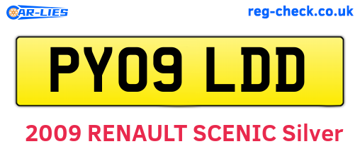 PY09LDD are the vehicle registration plates.