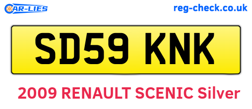 SD59KNK are the vehicle registration plates.