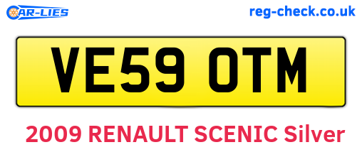 VE59OTM are the vehicle registration plates.