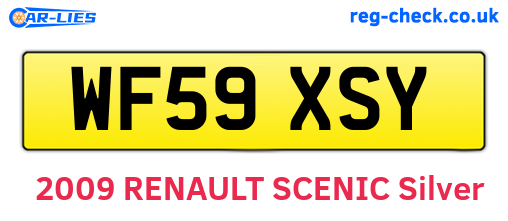 WF59XSY are the vehicle registration plates.