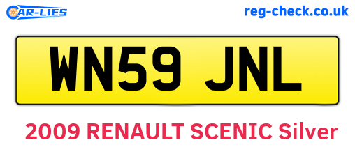 WN59JNL are the vehicle registration plates.