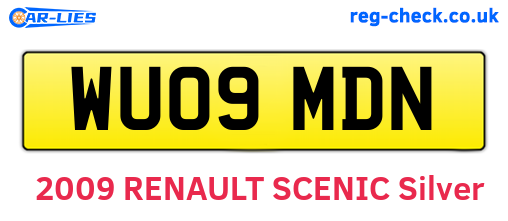 WU09MDN are the vehicle registration plates.