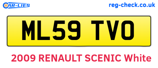 ML59TVO are the vehicle registration plates.