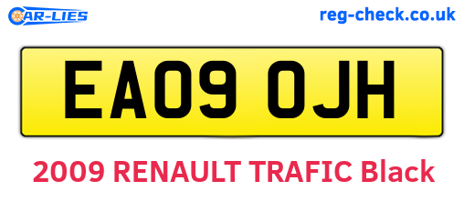 EA09OJH are the vehicle registration plates.