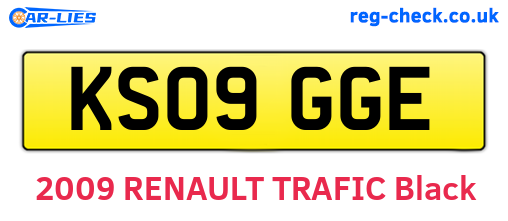 KS09GGE are the vehicle registration plates.