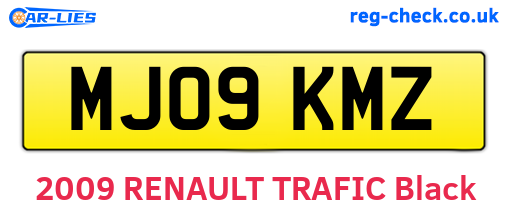 MJ09KMZ are the vehicle registration plates.