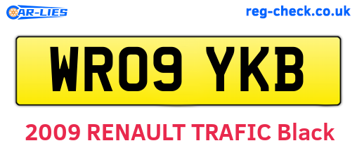WR09YKB are the vehicle registration plates.