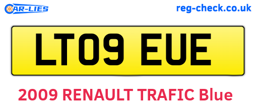 LT09EUE are the vehicle registration plates.