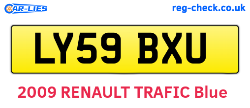 LY59BXU are the vehicle registration plates.