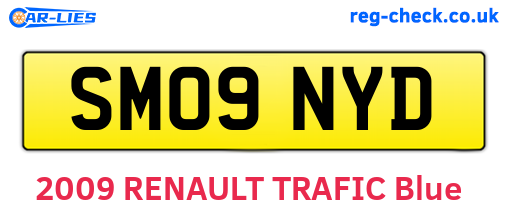 SM09NYD are the vehicle registration plates.