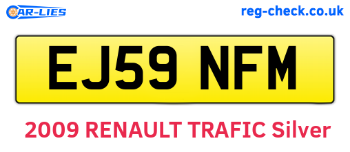 EJ59NFM are the vehicle registration plates.