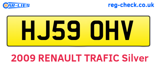 HJ59OHV are the vehicle registration plates.