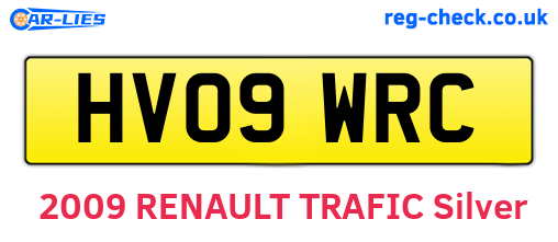 HV09WRC are the vehicle registration plates.