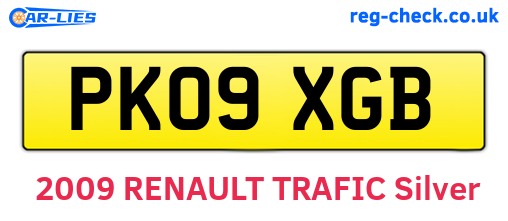PK09XGB are the vehicle registration plates.
