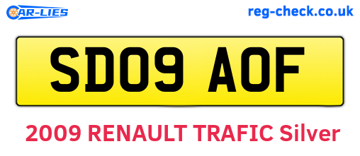 SD09AOF are the vehicle registration plates.