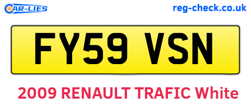 FY59VSN are the vehicle registration plates.