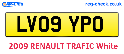 LV09YPO are the vehicle registration plates.