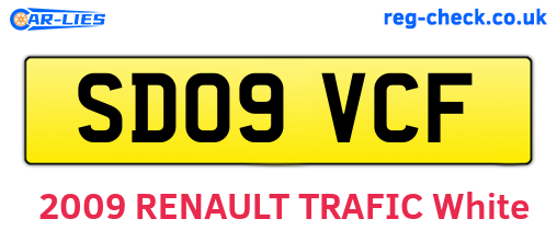 SD09VCF are the vehicle registration plates.