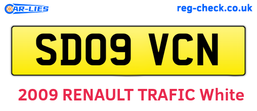 SD09VCN are the vehicle registration plates.
