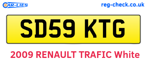 SD59KTG are the vehicle registration plates.