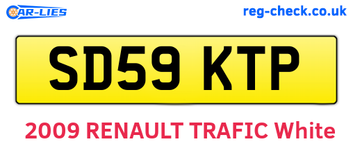 SD59KTP are the vehicle registration plates.