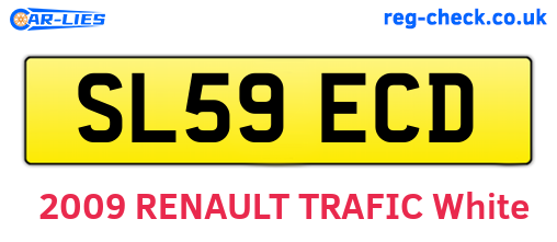 SL59ECD are the vehicle registration plates.