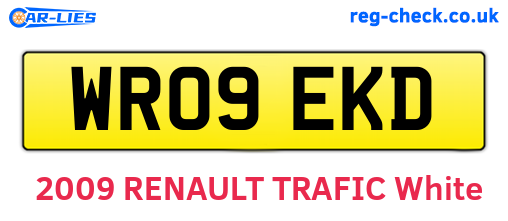 WR09EKD are the vehicle registration plates.