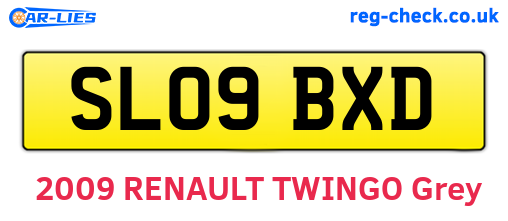 SL09BXD are the vehicle registration plates.