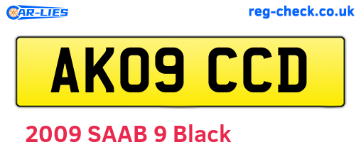 AK09CCD are the vehicle registration plates.