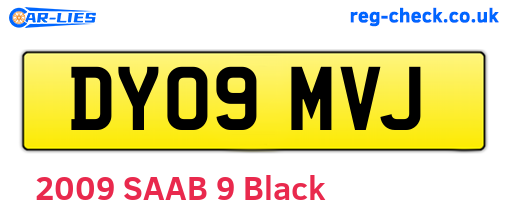 DY09MVJ are the vehicle registration plates.