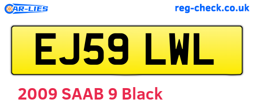 EJ59LWL are the vehicle registration plates.