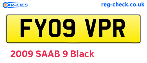 FY09VPR are the vehicle registration plates.