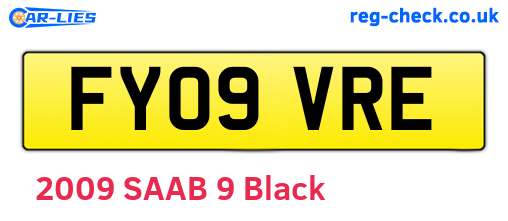 FY09VRE are the vehicle registration plates.