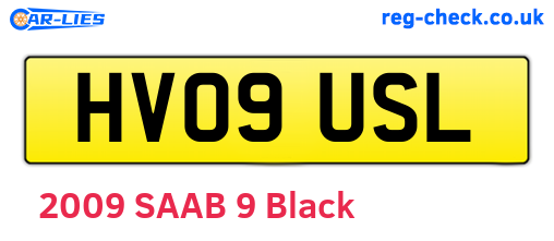 HV09USL are the vehicle registration plates.