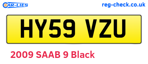 HY59VZU are the vehicle registration plates.