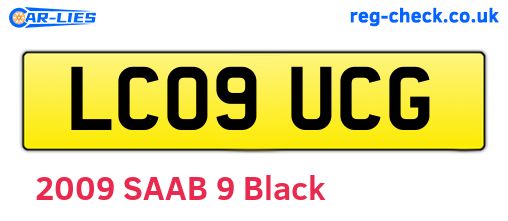 LC09UCG are the vehicle registration plates.
