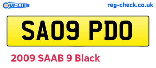 SA09PDO are the vehicle registration plates.